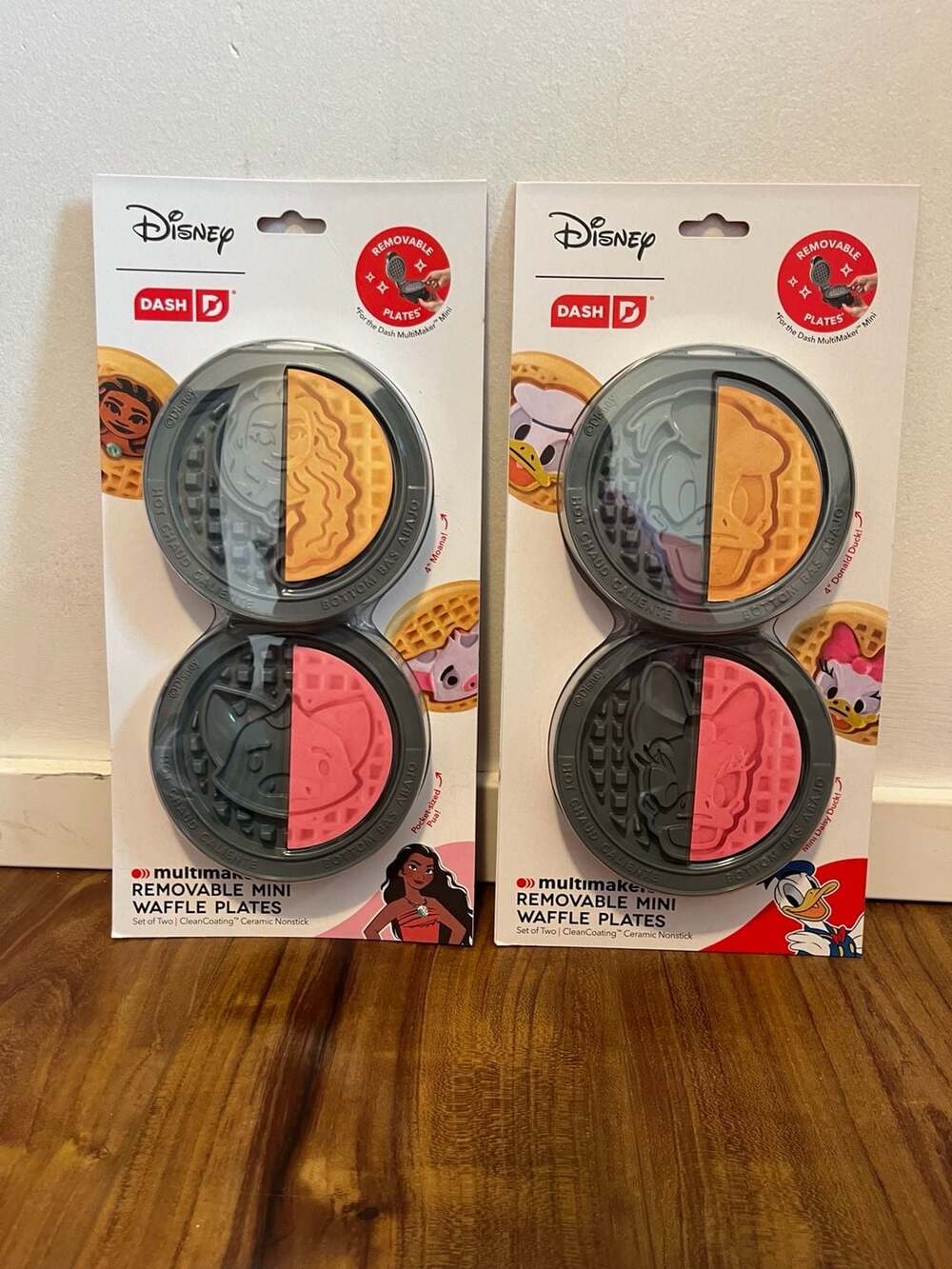 Disney Dash MultiMaker Removable Mini Waffle (Moana & Pua and Donald & Daisy)